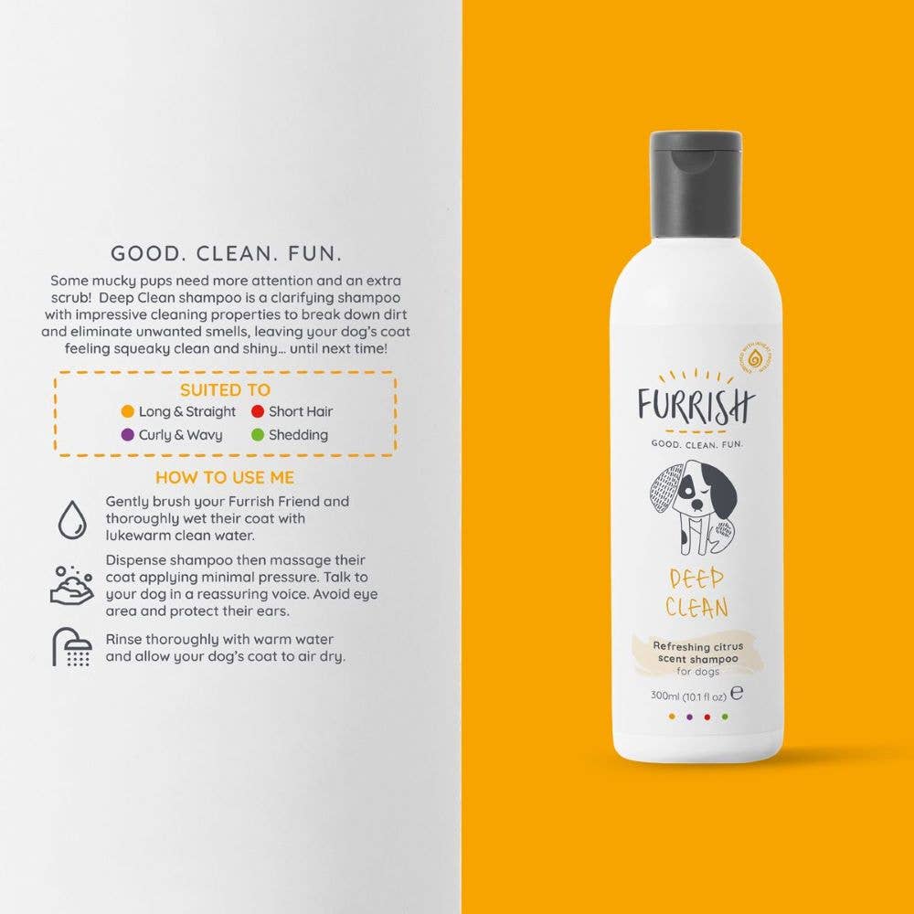 Furrish - Vendita all'ingrosso Shampoo - Cani - Shampoo Deep Clean 300 ml2