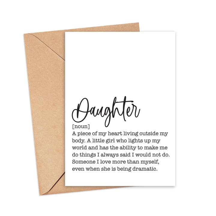 Definición de tarjeta de hija, sentimental para venta al por mayor de Designing Moments