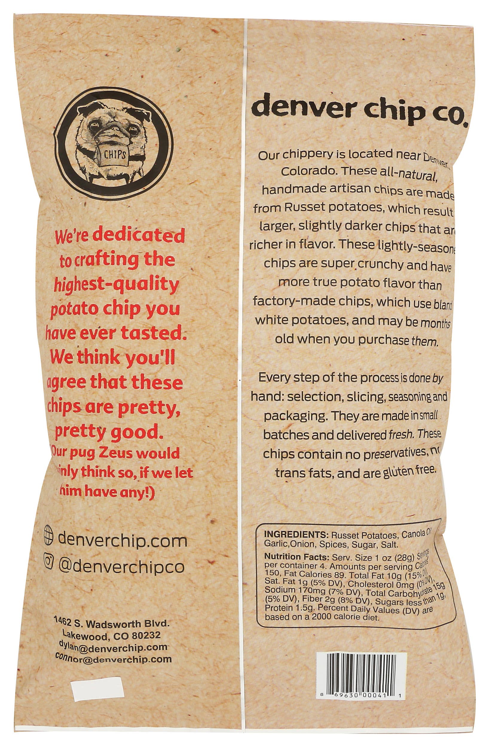 Denver Chip Co. - Wholesale Chips - Sweet & Spicy (4oz)1