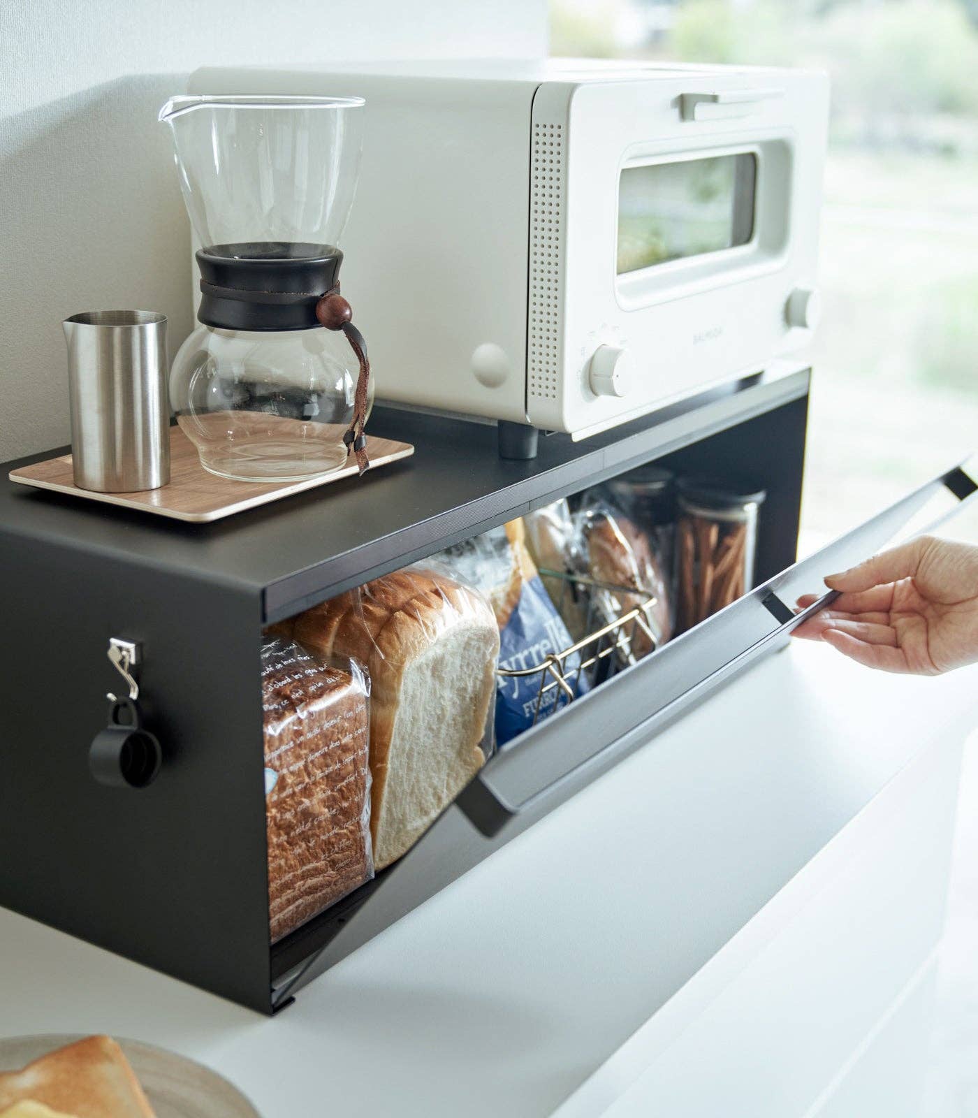 Yamazaki Home - Wholesale Bread Box - Bread Box - Wide - Steel13