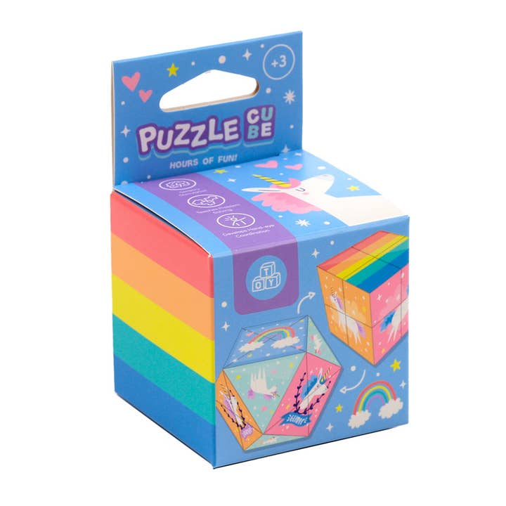 Puckator EU - Wholesale Puzzle - Kids - Unicorn Magic Puzzle Cube Toy1