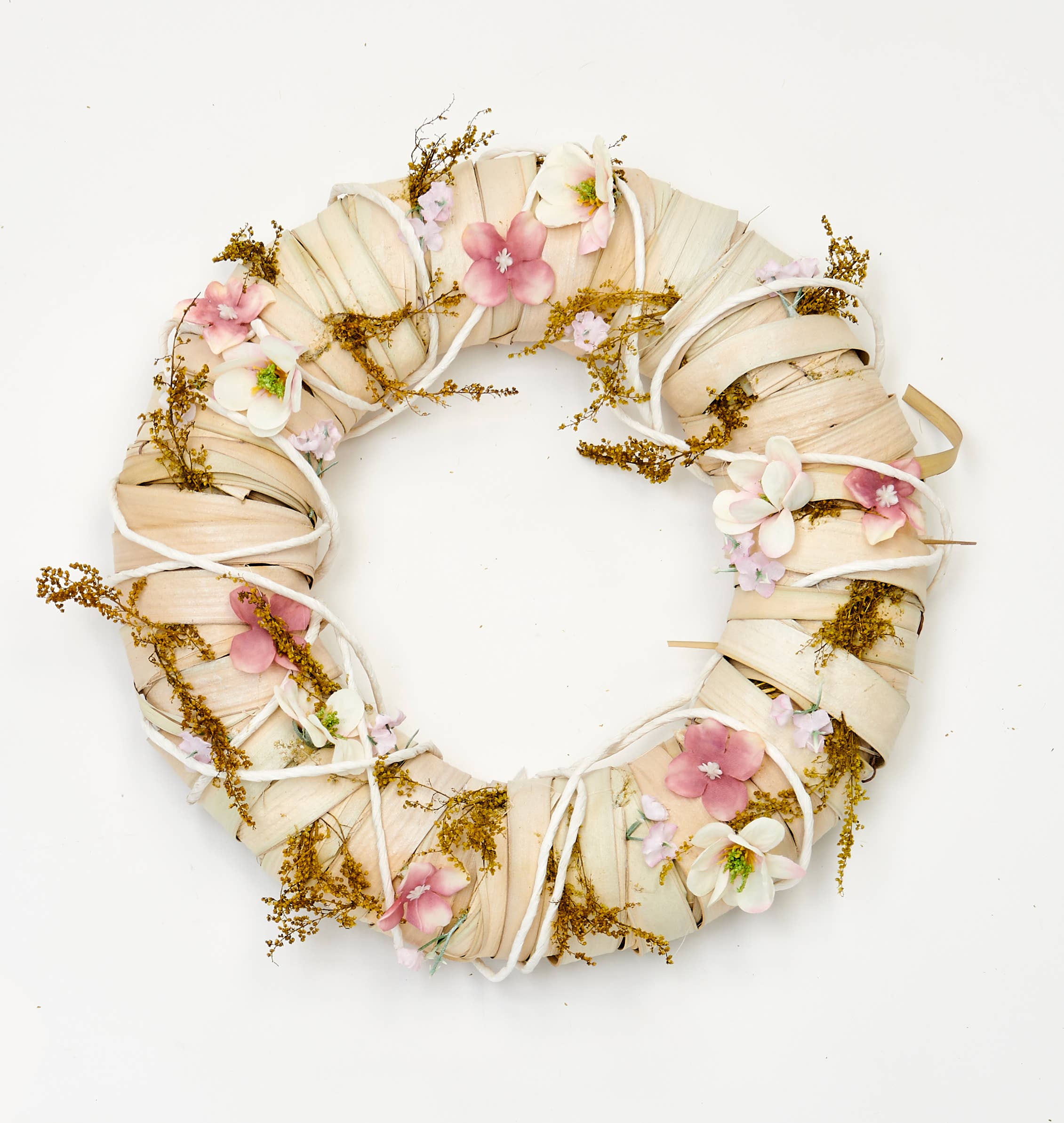 WORTH IMPORTS - Wholesale Wreath - 11" Dried Leaves And Spring Flowers Wreath0