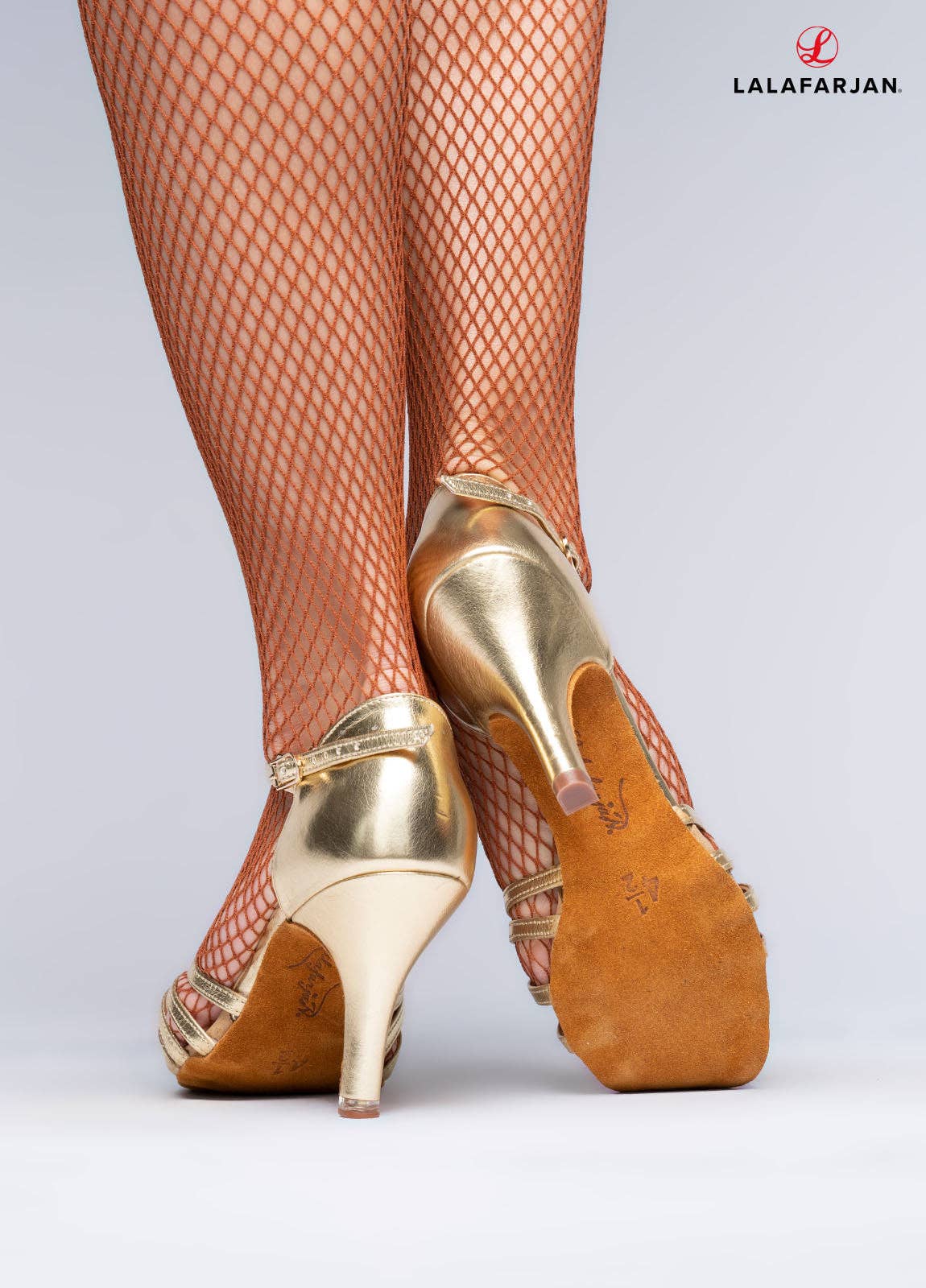Lalafarjan & Lalafarjan GbR - Vente Talons hauts – femme - Chaussures de danse - ambre - or - cuir - stiletto - 8,5 cm1