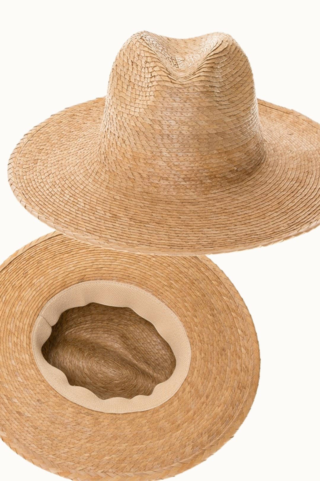Olive & Pique - Wholesale Straw Hat - Women's - Palm Leaf Flat Brim Panama Straw Hat, UPF 50+4