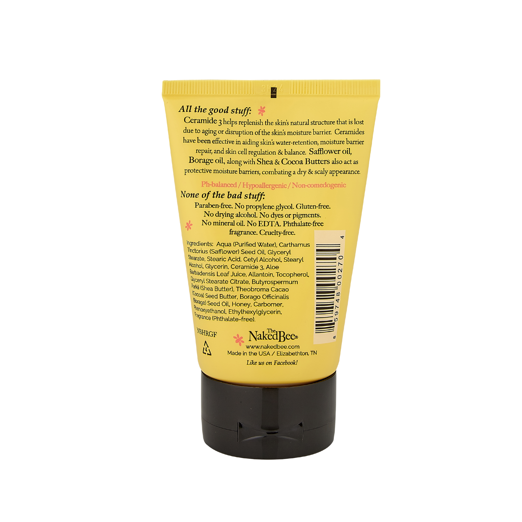 The Naked Bee - Wholesale Hand Cream/Lotion - 3.25 oz Serious Hand Repair Cream - Grapefruit Blossom Honey1