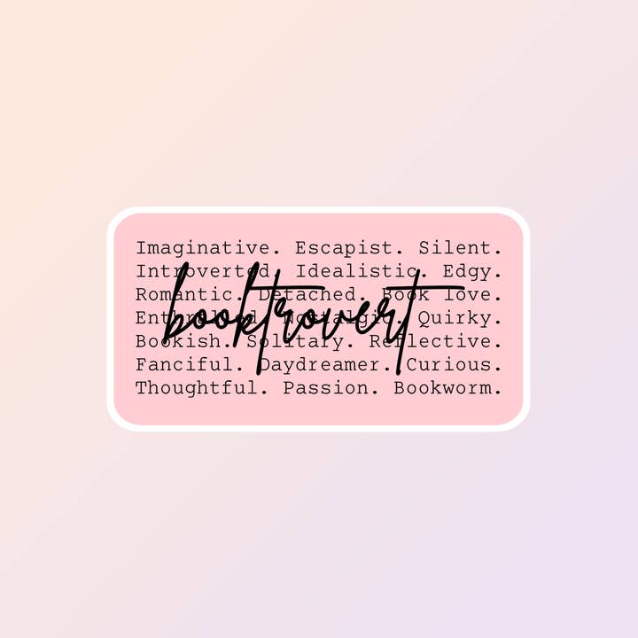 Autocollants Booktrovert, Autocollants de lecture, Autocollants pour amoureux des livres pour la vente par Sorry Not Sorry Co