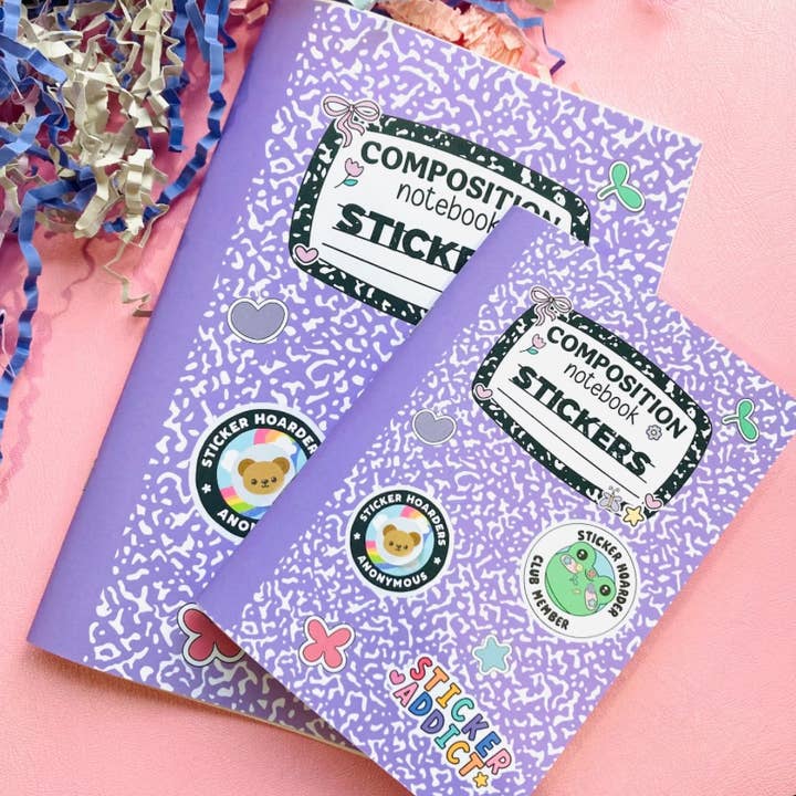 Cahier de Composition Livre d'Autocollants Réutilisable pour la vente par Chapter & Ink