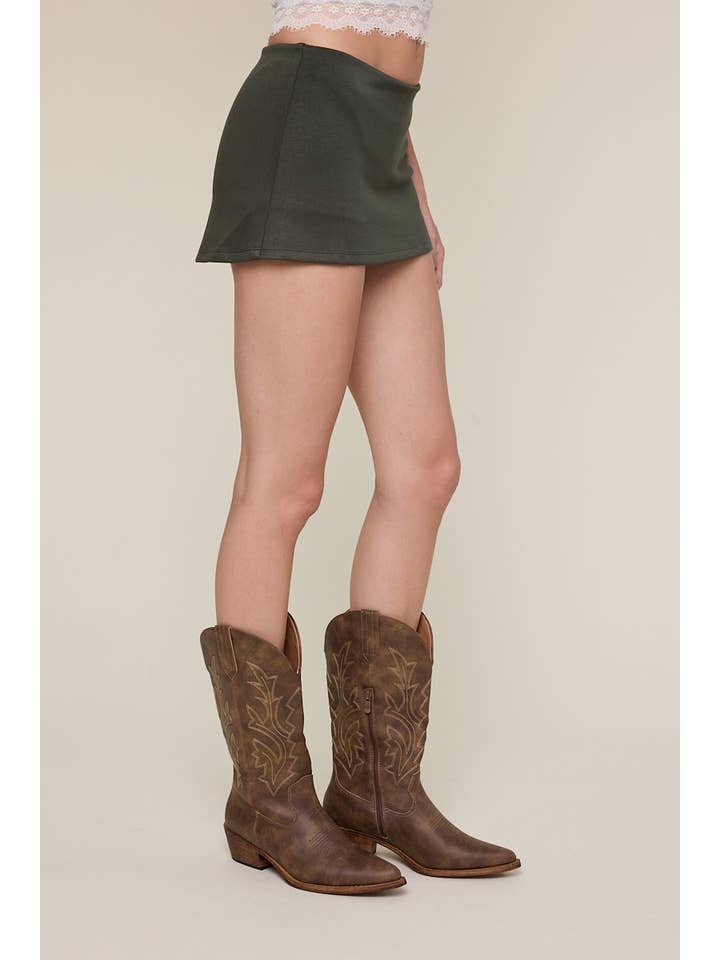 Sky to Moon - Vente Jupe – femme - MINI-JUPE-SHORT UNIE BASSE ÉLASTIQUE UNIE1