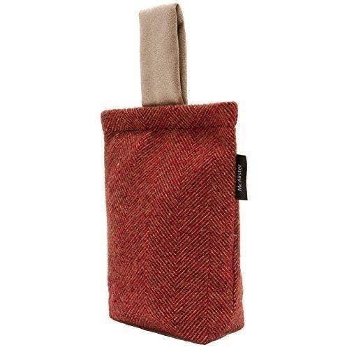 Herringbone Red Door Stop for wholesale by Mcalister textiles