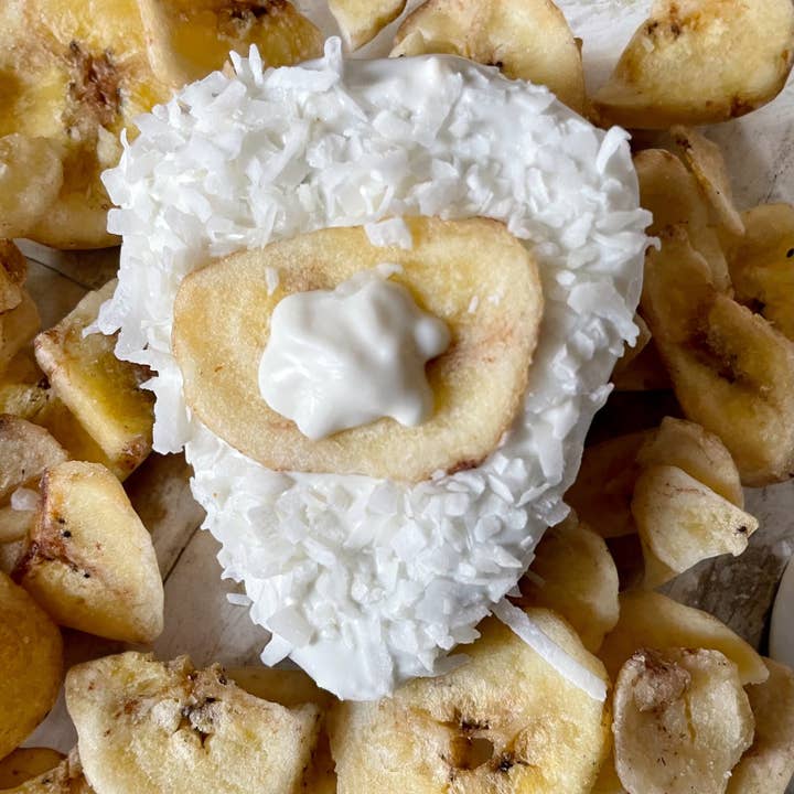 Banana cream pie dog treats for wholesale by YumYum4DOGS