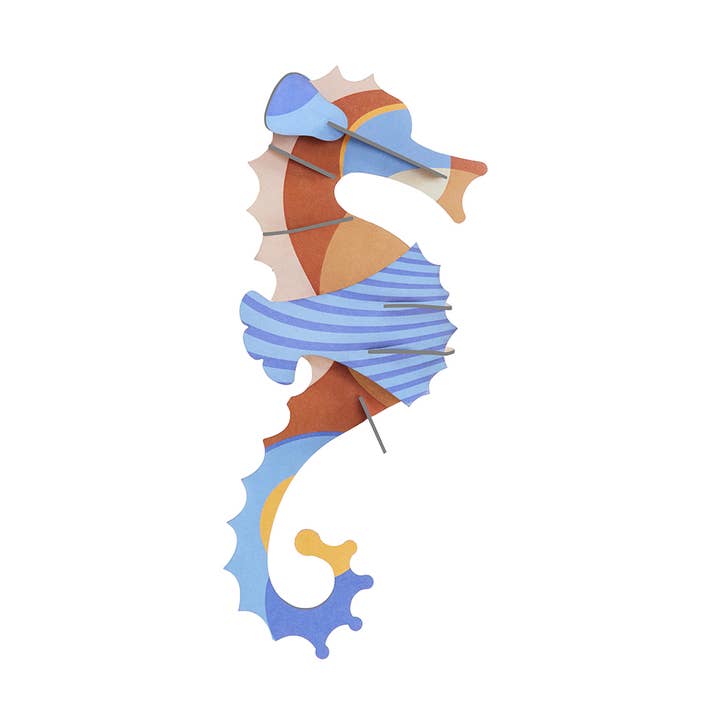 Studio Roof Wall Art Sea Creatures (B7) Blue Ringlet Seahorse for wholesale by Until Pty Ltd