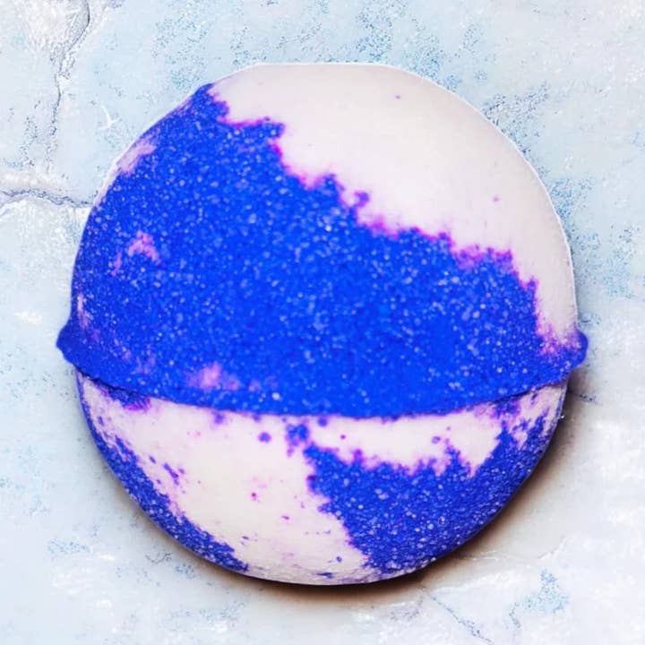 Deliciously Drenched Classic Round Bath Bomb for wholesale by Scent Sational Gifts