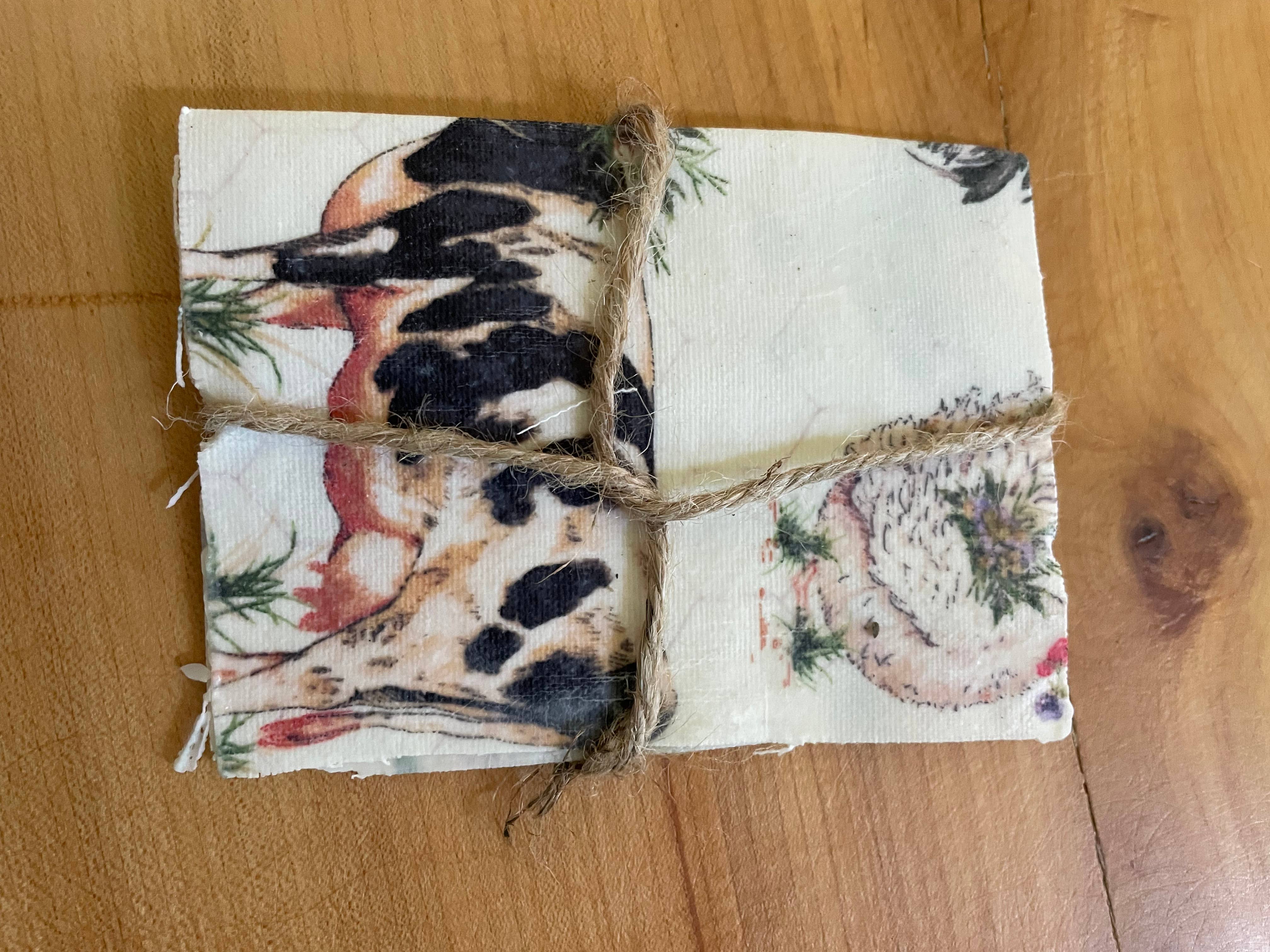 Harvest + Harmony - Wholesale Food Storage Wrap/Bag - Harvest + Harmony Beeswax Wrap, 6" x 6", Farm Decor 1