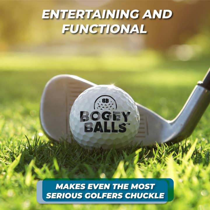 Smith Brands - Wholesale Prank/Gag Gift - Funny Golf Balls - Bogey Balls 3 Pack - Cool Golf Accessory