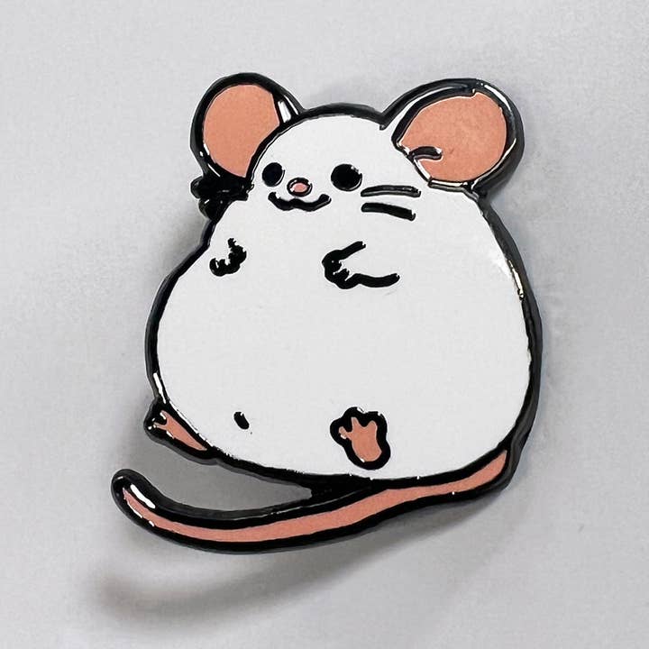 Strike Gently Co - Wholesale Lapel Pin/Button - Fat Rat Pin