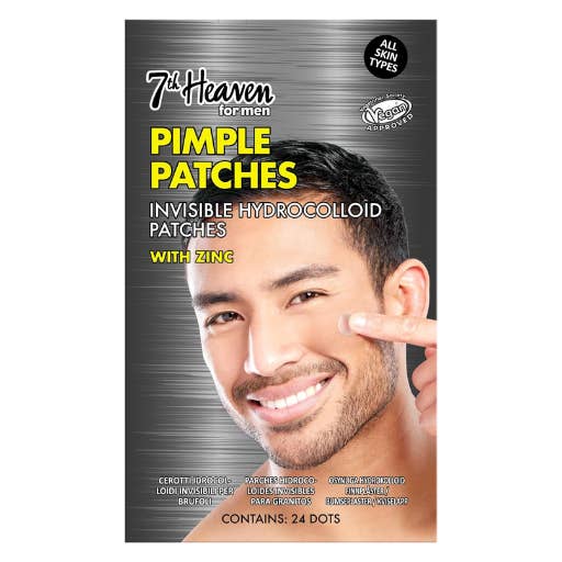 7th Heaven Men's Pimple Patches Invisible Hydrocolloid Patches with Zinc - Blemish Control & Oil Reduction for wholesale by 7th Heaven