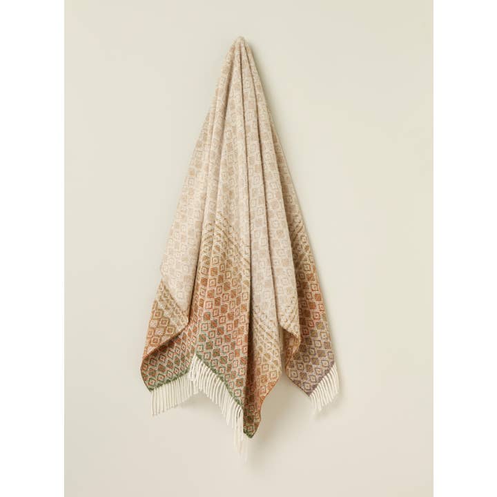 Bronte Moon - Wholesale Throw Blanket - Ombre Diamond Range - 100% British Wool - Made in England2