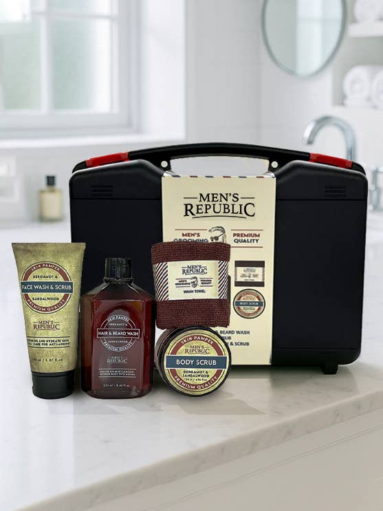 Men's Republic 5pc Grooming Kit Including Tool Case for wholesale by Men's Republic