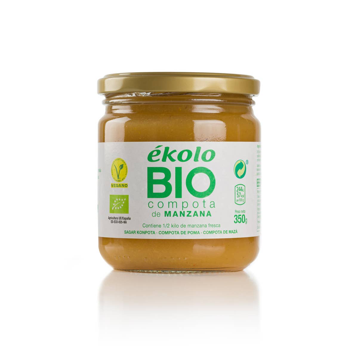 ekolo - Vente Confiture/gelée - Compote de pomme bio, 6 pots de 350 g3