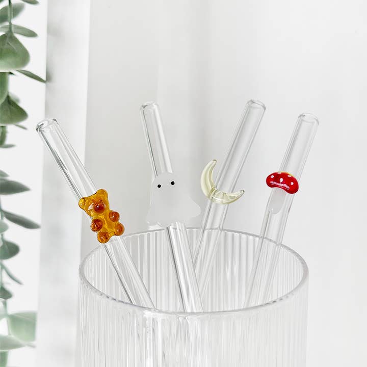 Glass Straw Set - Autumn for wholesale by Coconut Lane