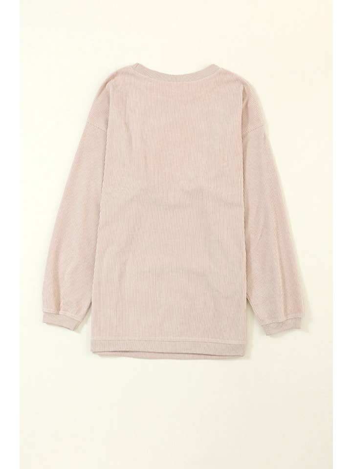 PartyEight - Wholesale Sweatshirt - Women's - Ribbed Corduroy Oversized Sweatshirt20