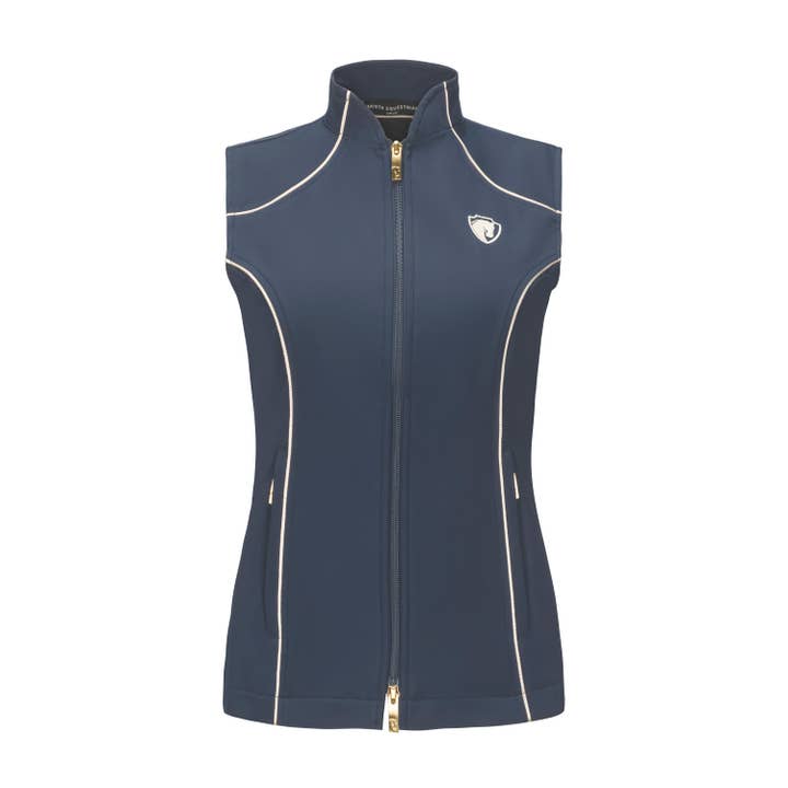 Iconic Bit Vest, Slate w/Oatmeal (4025) for wholesale by Arista Equestrian