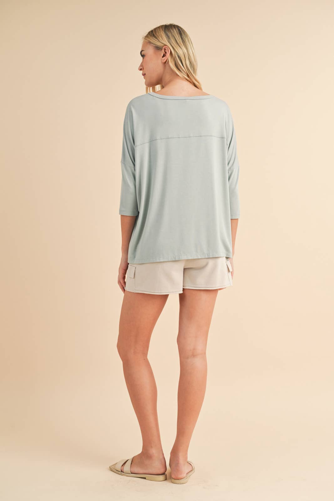 Wishlist Apparel - Wholesale Knit Top - Women's - BAMBOO OVERSIZED DROP SHOULDER KNIT TOP / WL24-93817