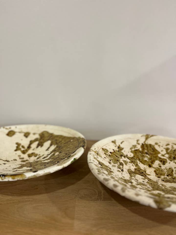 Tamegroute speckled salad bowls for wholesale by Berber Designers