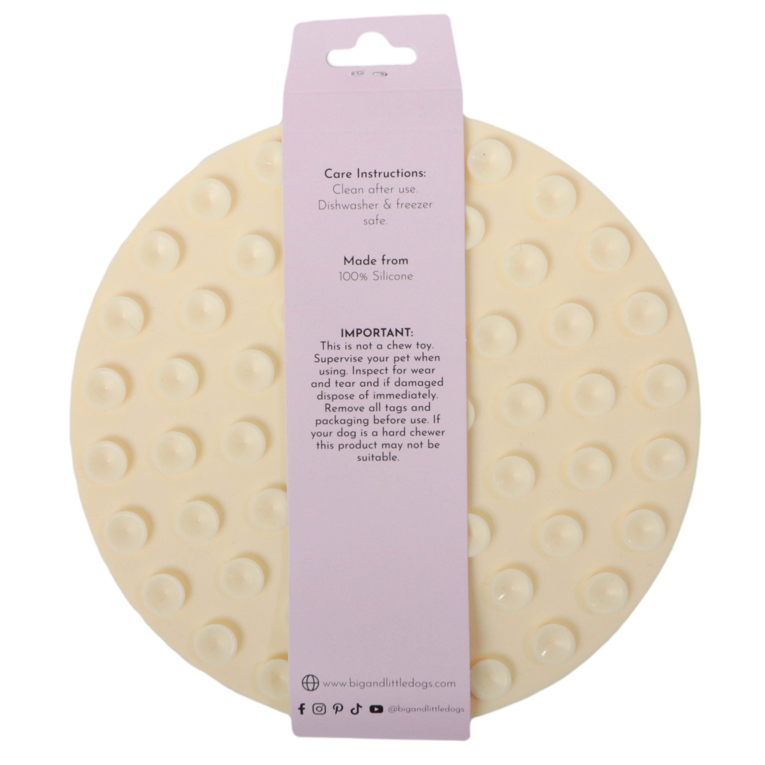 Big and Little Dogs – Großhandel Futtermatte für Haustiere – Hund – LICK ANREICHERUNGSMATTE: Zitrone1