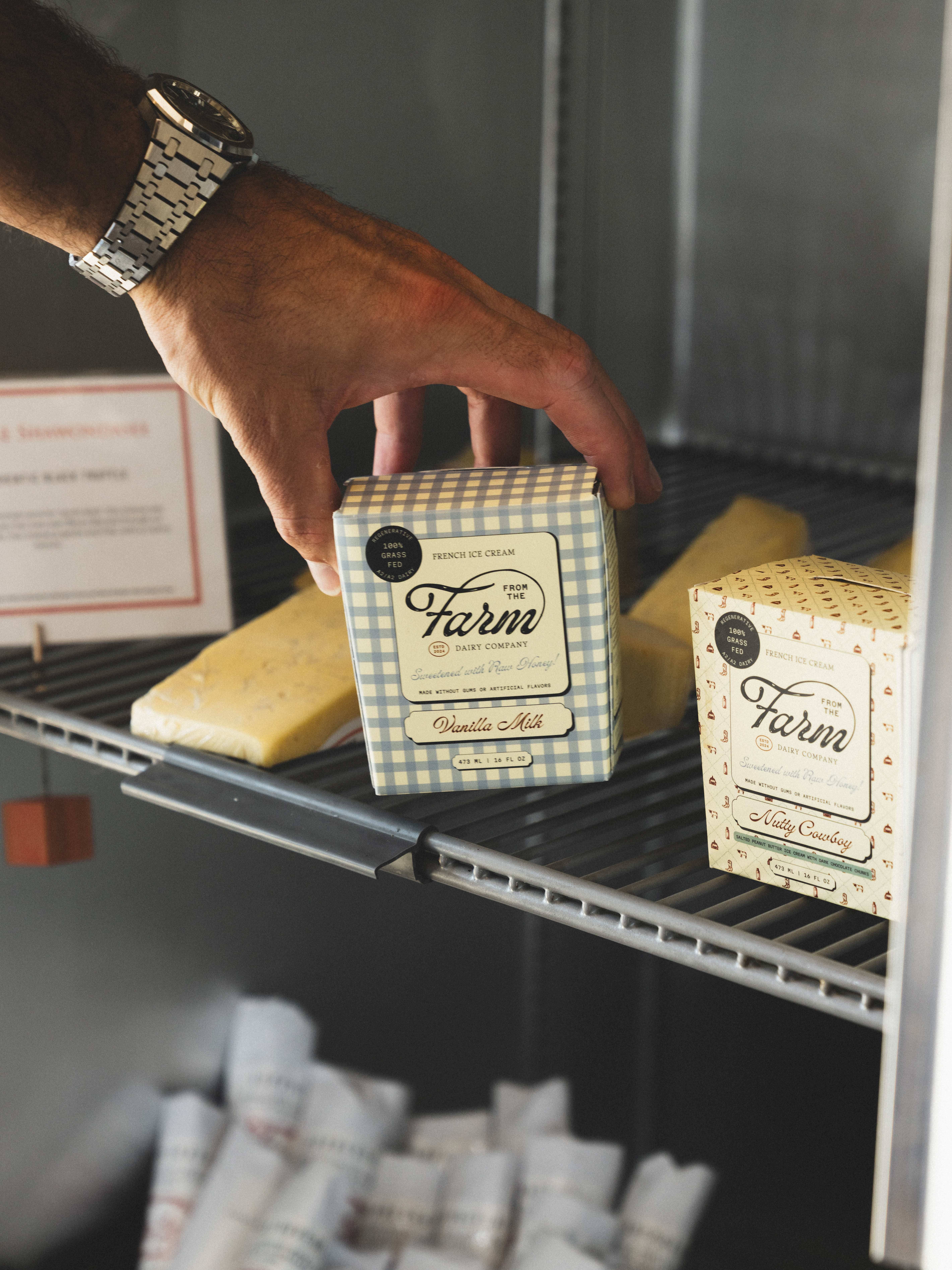 From the Farm - Wholesale Ice Cream/Sorbet - Vanilla Milk Ice Cream (16oz)1