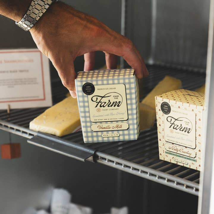 From the Farm - Wholesale Ice Cream/Sorbet - Vanilla Milk Ice Cream (16oz)1