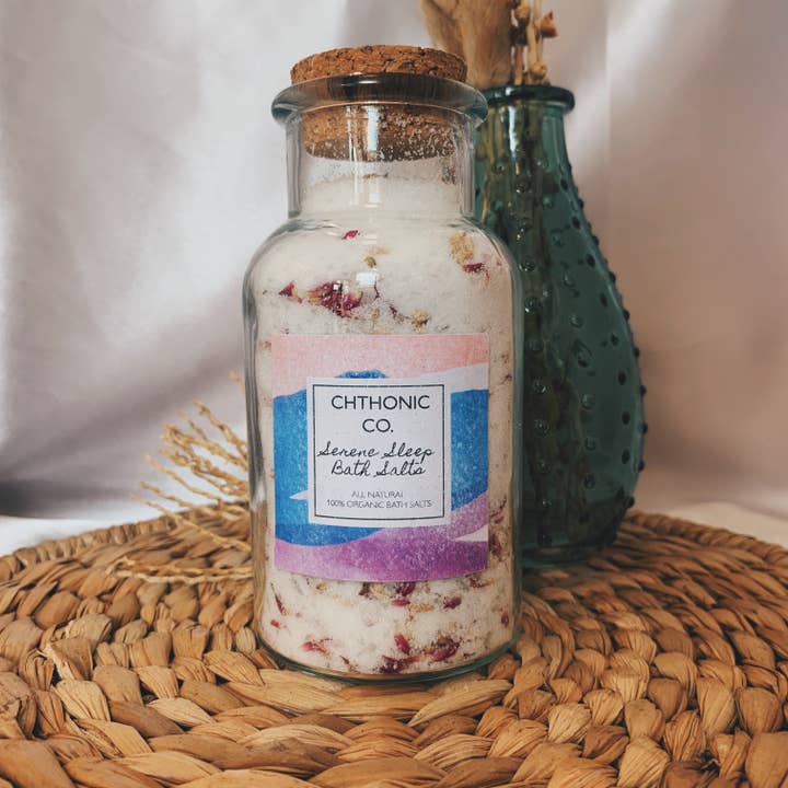 Chthonic Serene sömn Badsalt 8oz för wholesale av Chthonic Co.