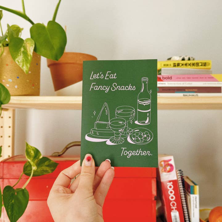 Mel Andrel - Wholesale Everyday Greeting Card - Let's Eat Fancy Snacks - Invitation / Greeting Card4