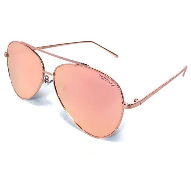 TOPFOXX - Vente Lunettes de soleil – femme - Amelia - Or Rose5
