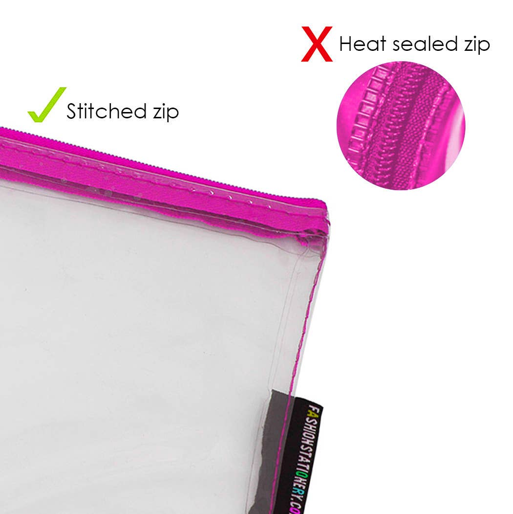 Powell Creative Products Ltd – wholesale Pencil case/pouch – Clear Small Exam Pencil Case Flat See Through Back To School14