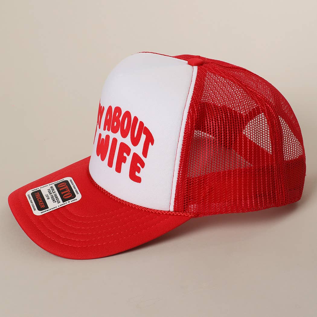 Fashion City – wholesale Truckerkeps – Unisex – Förlåt för min fru&man meshkeps14