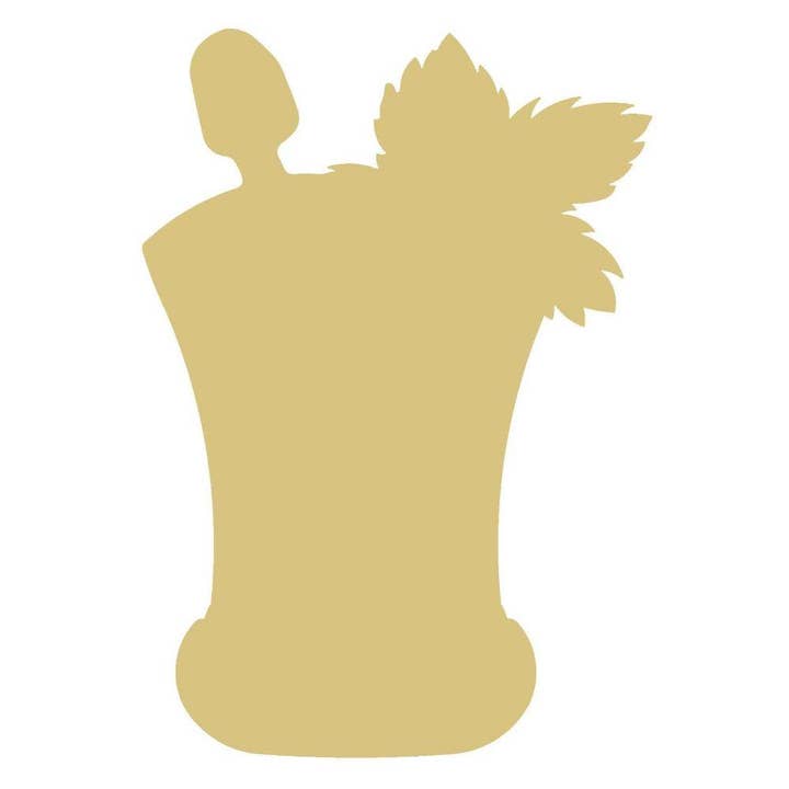 Mint Julep Unfinished Wood Cutout Style 2 for wholesale by Diverse Woodworking