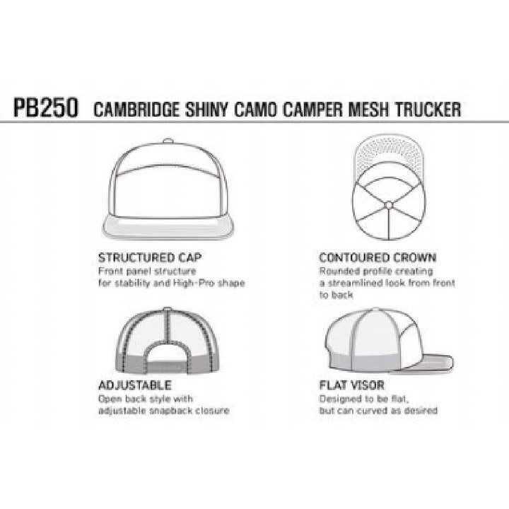 DOBBI - Wholesale Trucker Hat - Unisex - CAMBRIDGE SHINY CAMO CAMPER MESH TRUCKER6
