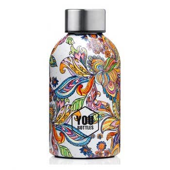 300ml thermal bottle — Watercolor Flower for wholesale by YouBottles