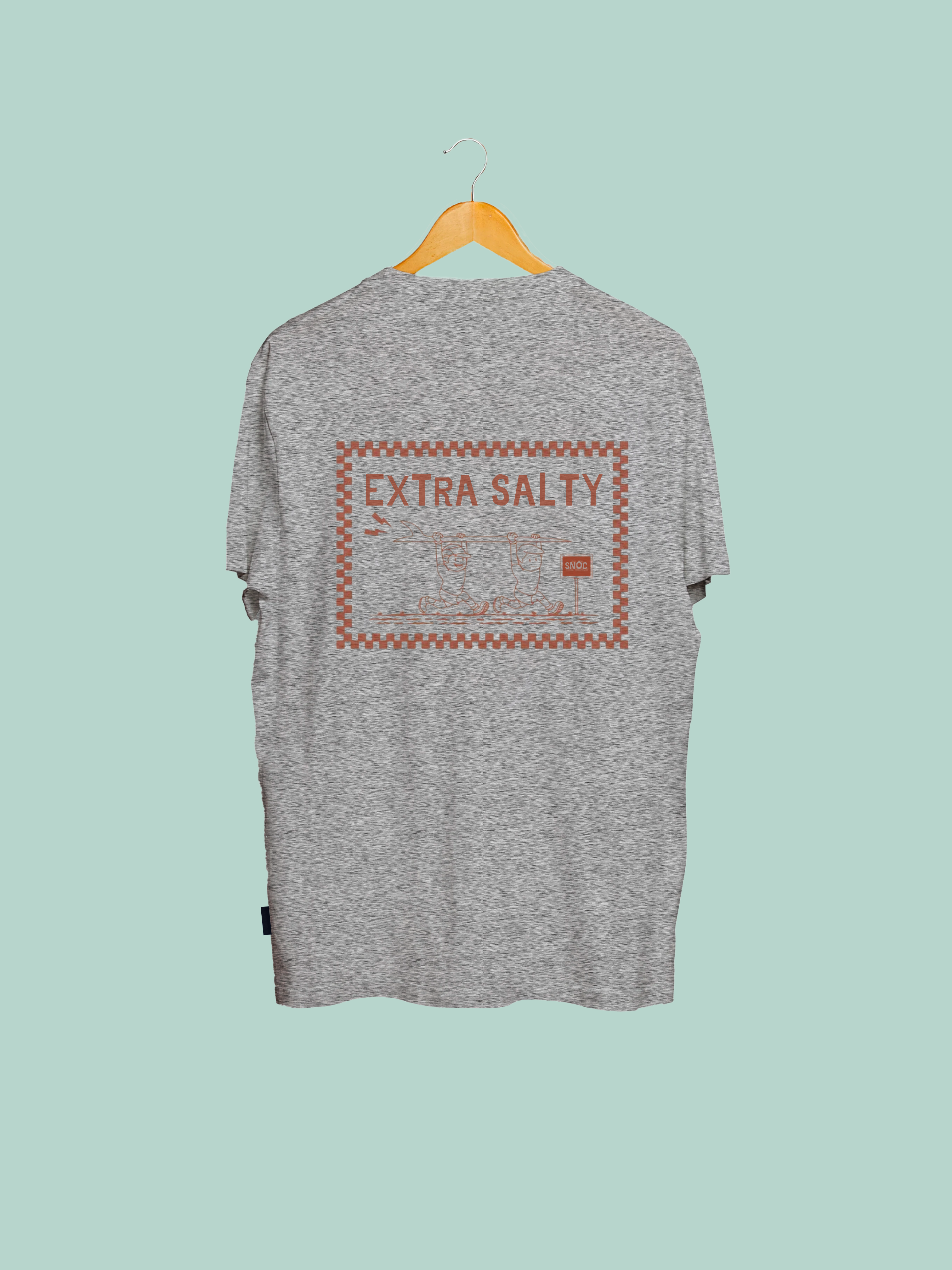 SNOC - Wholesale Screen Printed T-Shirt - Unisex - SNOC EXTRA SALTY T-SHIRT11