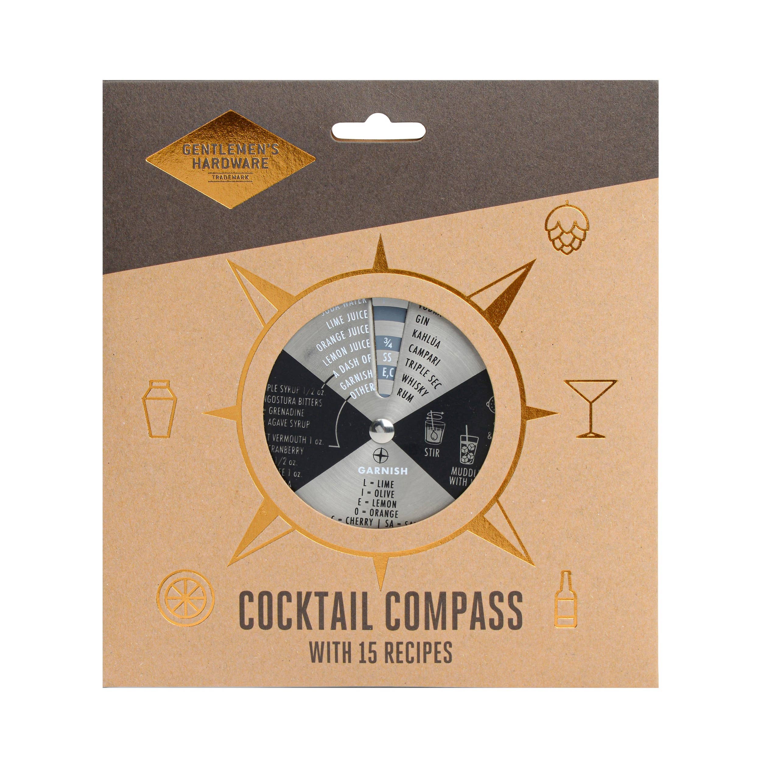 Gentlemen's Hardware - Wholesale Bar Tool - Bar Compass1