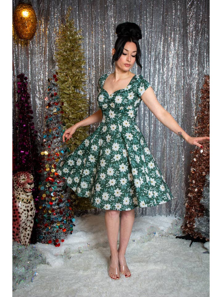Heart of Haute – wholesale Klänning - Dam – Bianca Klänning - Vintergrön