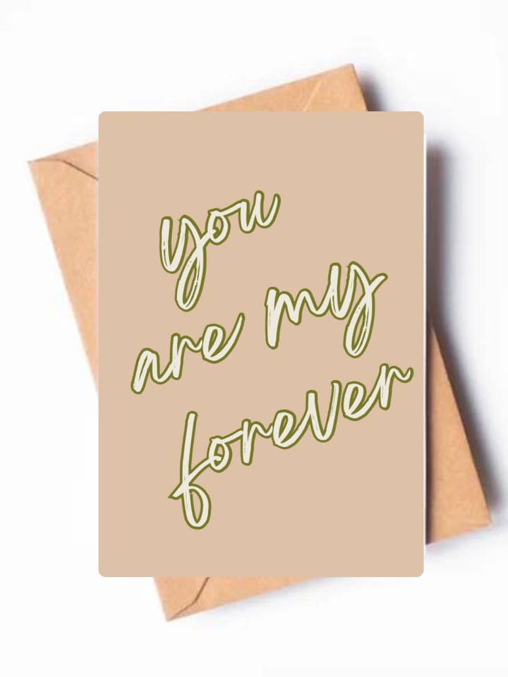 greeting card - my forever for wholesale by sea of roses
