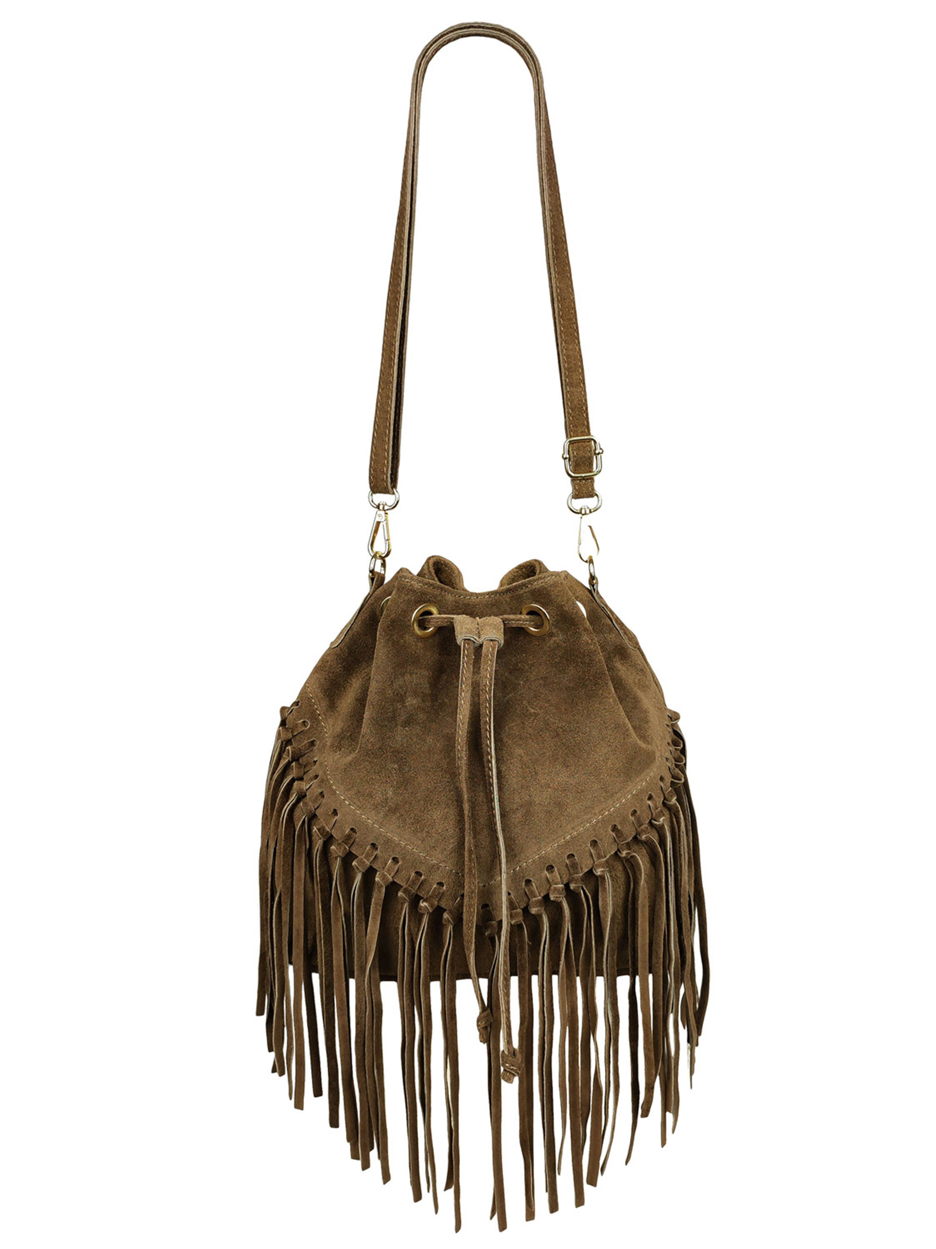 Florence Leather - Wholesale Shoulder Bag - Women's - Fringed suede bag9