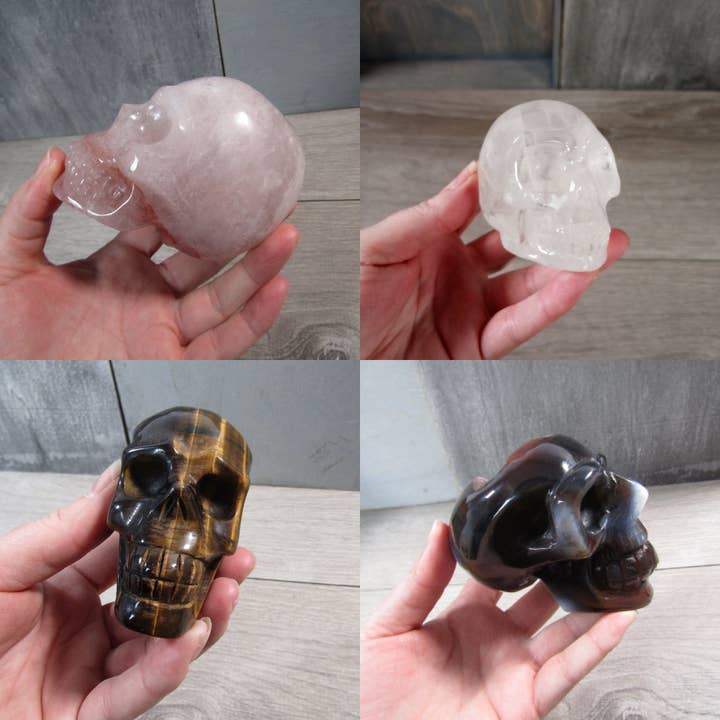 Keystone Crystals - Wholesale Spiritual Stone/Crystal - Large Gemstone Skull for Crystal Retail and Gift Shops