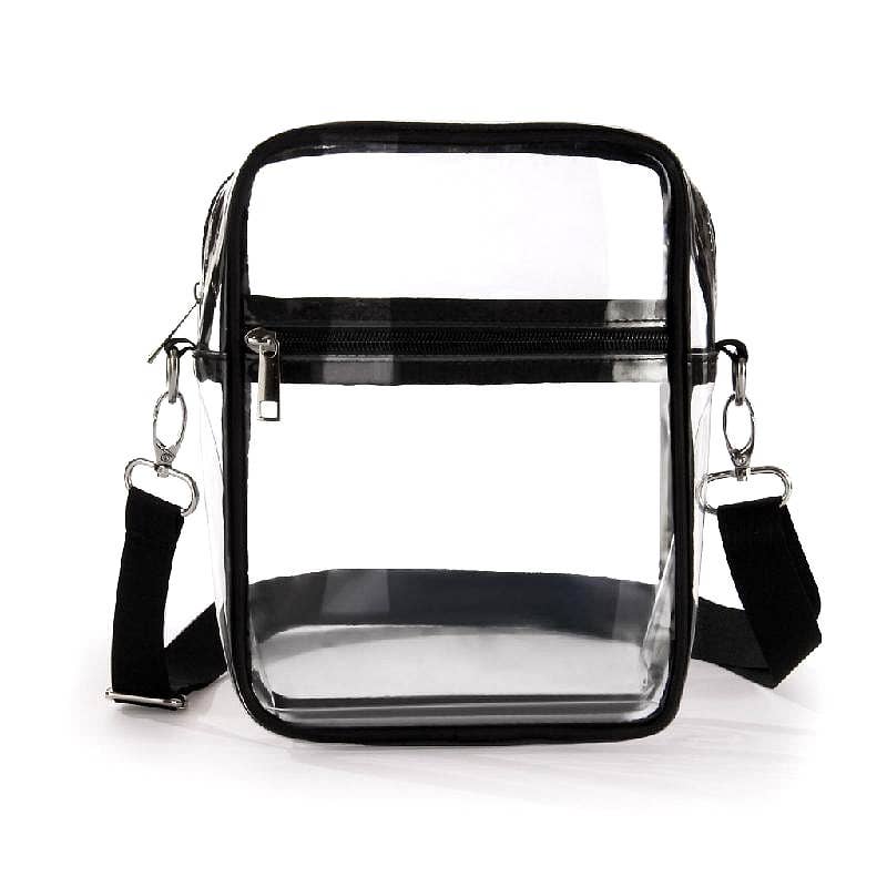 Diacly – wholesale Crossbody bag – Women's – Big Clear PVC Transparent Black Finish Crossbody bag1