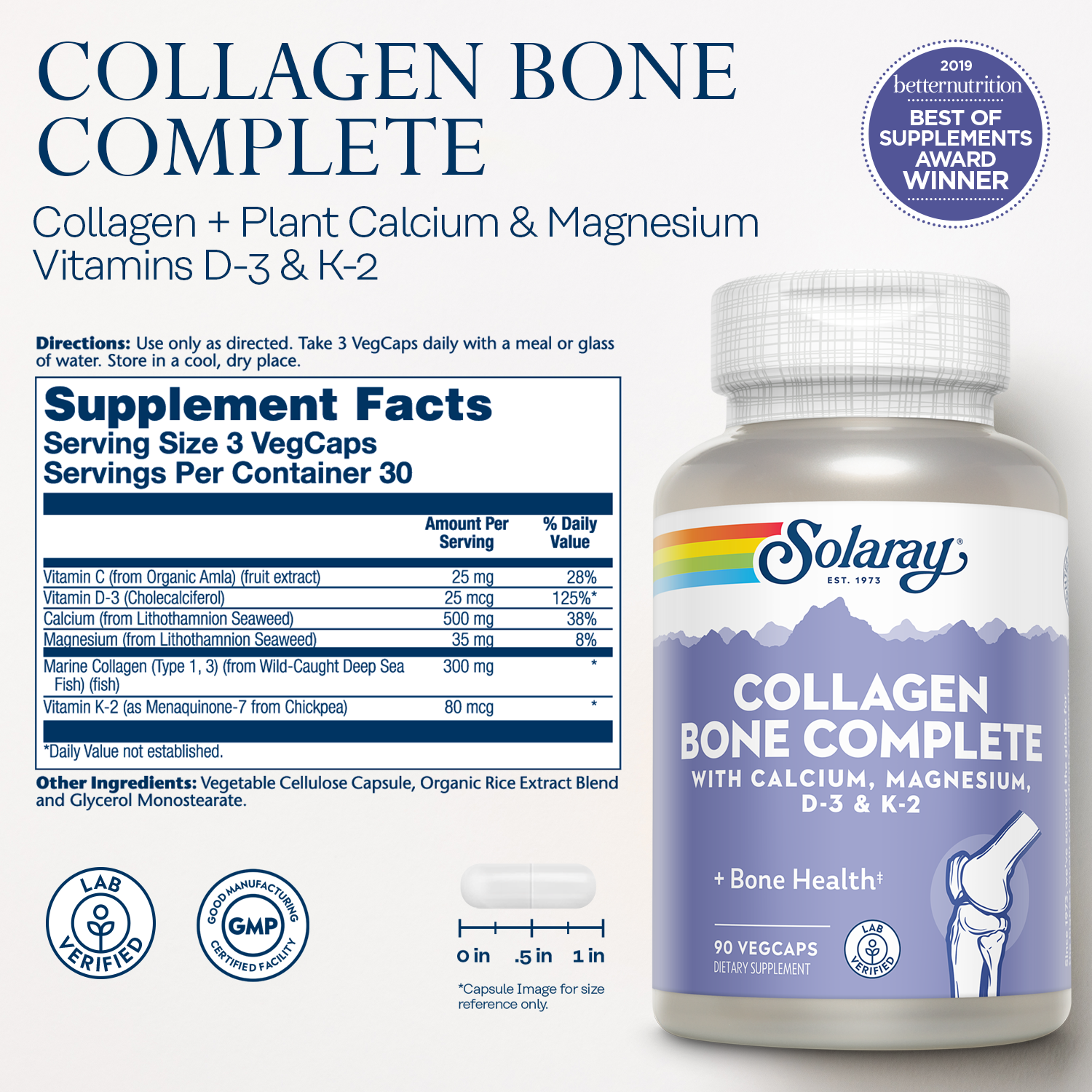 Solaray - Wholesale Oral Supplement/Vitamin - Collagen Bone Complete1
