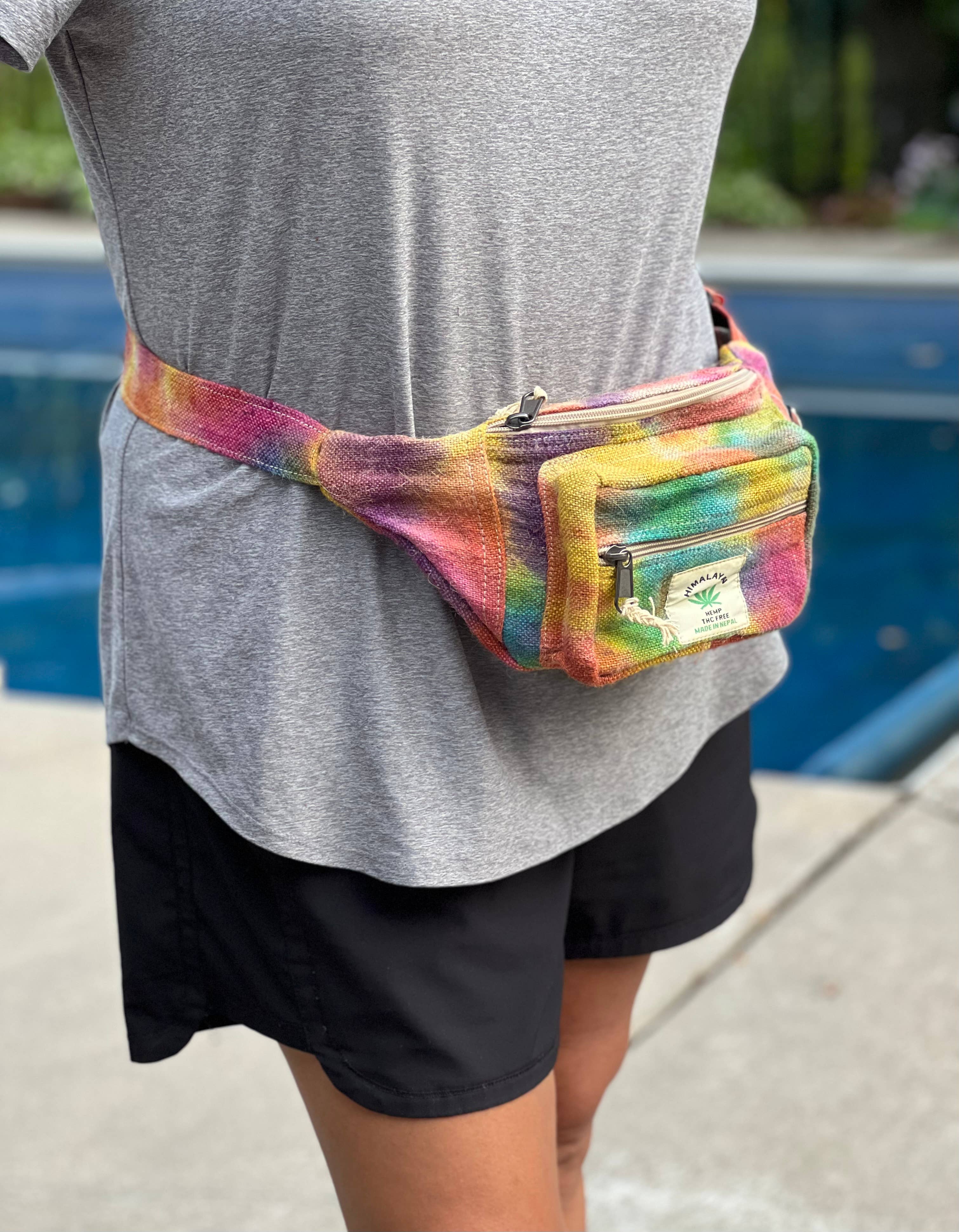 Lungta Imports - Wholesale Belt Bag - Women's - Eco-Friendly Boho Hippie Style Hemp Fanny Pack Hip Waist Bag5