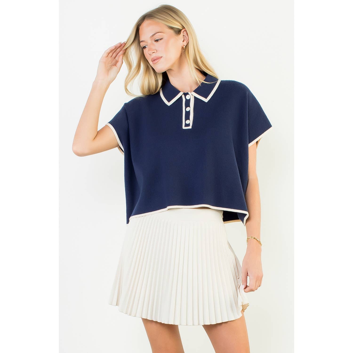 THML - Wholesale T-Shirt - Women's - Short Sleeve Collared Top12