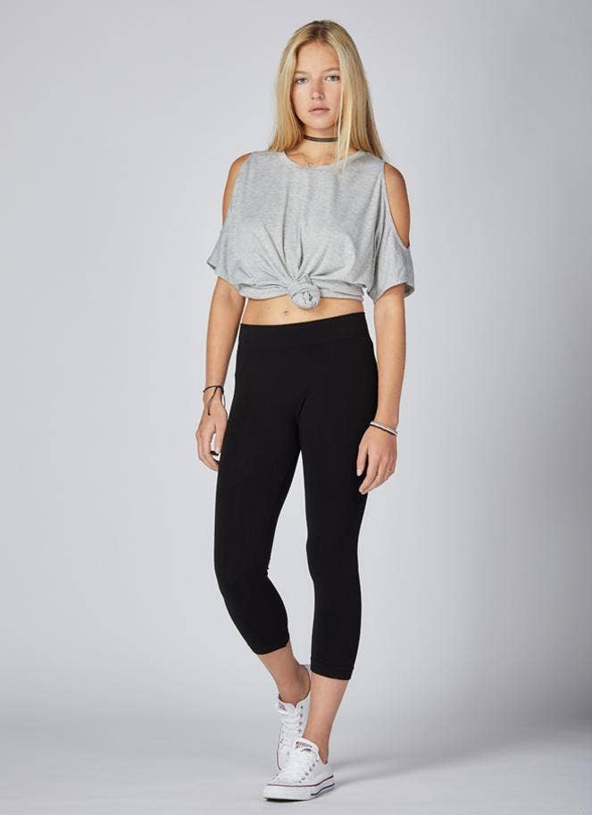 C'est Moi Clothing Co - Vendita all'ingrosso Leggings sportivi/loungewear - Donna - Legging 3/4 in bambù - CEBP10050